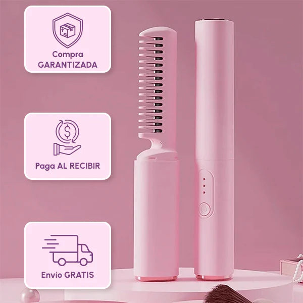 Mini Cepillo Alisador De Cabello Portátil + Envio GRATIS 🇨🇷